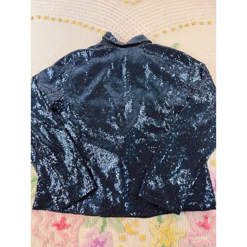 Colleen Lopez Dazzling Blue Jacket with Sparkle NWT L - Picture 8 of 9